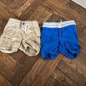 Baby Gap 2 pairs of shorts- royal blue and khaki.     Great condition